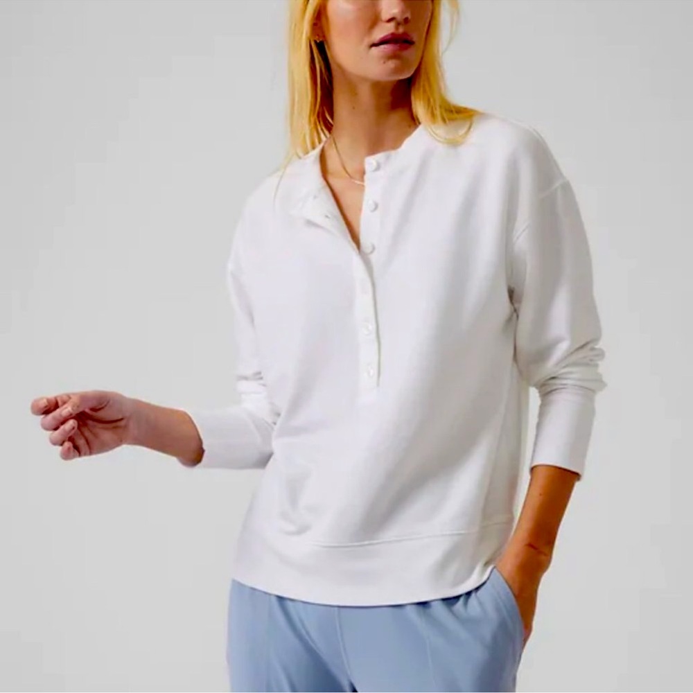 Athleta Balance Henley Sweatshirt